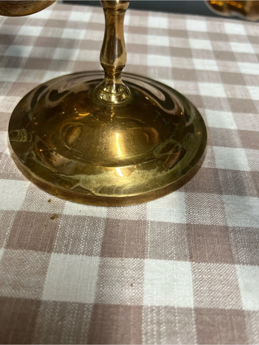 Vintage brass wall sconce candle holders decor large